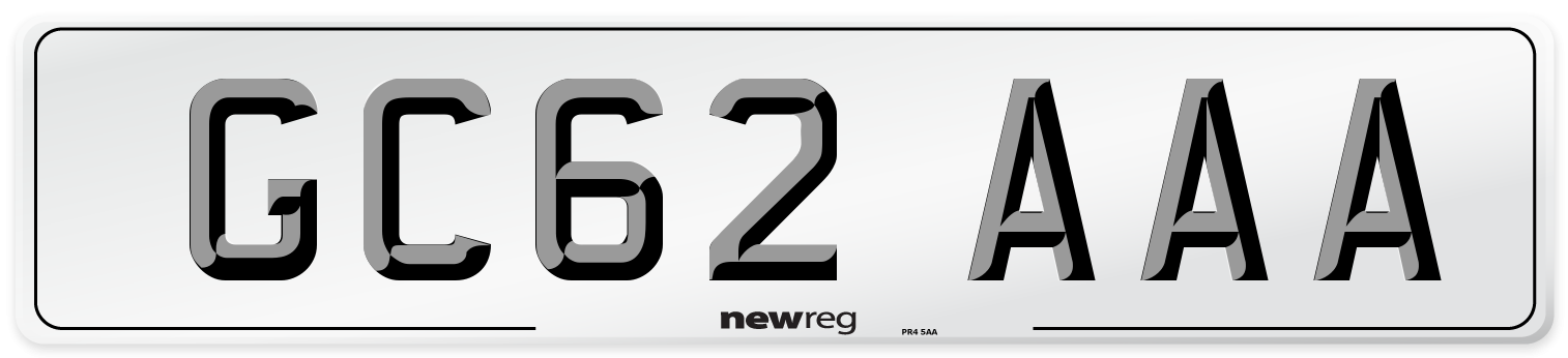 GC62 AAA Number Plate from New Reg